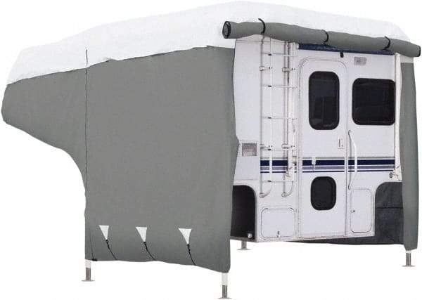 Classic Accessories - Polypropylene RV Protective Cover - 10 to 12' Long, Gray and White - Makers Industrial Supply