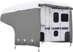 Classic Accessories - Polypropylene RV Protective Cover - 8 to 10' Long, Gray and White - Makers Industrial Supply