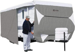 Classic Accessories - Polypropylene RV Protective Cover - 20' Long x 118" High, Gray and White - Makers Industrial Supply