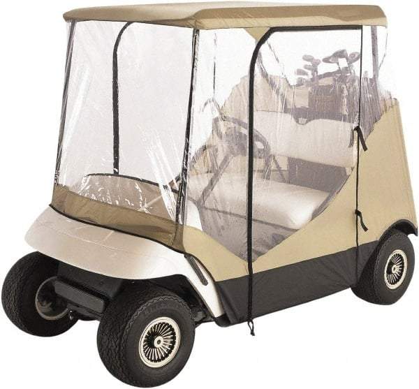 Classic Accessories - Polyester Golf Cart Protective Cover - 83 x 40", Tan - Makers Industrial Supply