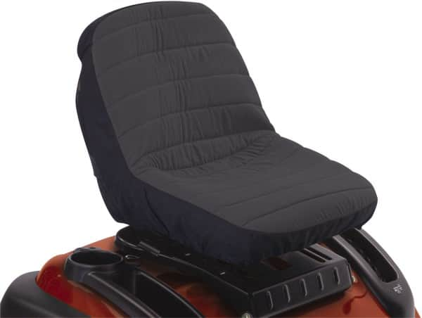 Classic Accessories - Polyester Tractor Seat Protective Cover - 14-1/2 x 19 x 12", Black and Gray - Makers Industrial Supply