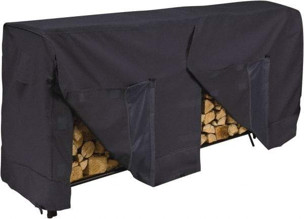 Classic Accessories - Polyester Log Rack Protective Cover - 96 x 24 x 42", Black - Makers Industrial Supply