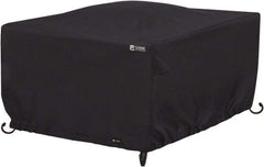 Classic Accessories - Polyester Fire Pit Protective Cover - 42 x 42 x 22", Black - Makers Industrial Supply