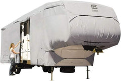 Classic Accessories - Polyester RV Protective Cover - 37 to 41' Long x 140" High, Gray - Makers Industrial Supply