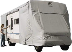 Classic Accessories - Polyester RV Protective Cover - 26 to 29' Long x 122" High, Gray - Makers Industrial Supply