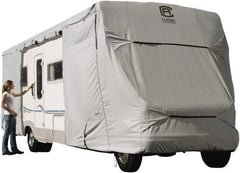 Classic Accessories - Polyester RV Protective Cover - 29 to 32' Long x 122" High, Gray - Makers Industrial Supply