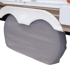 Classic Accessories - Polyvinyl Chloride RV Protective Cover - 27" Diam x 8" Wide, Gray - Makers Industrial Supply