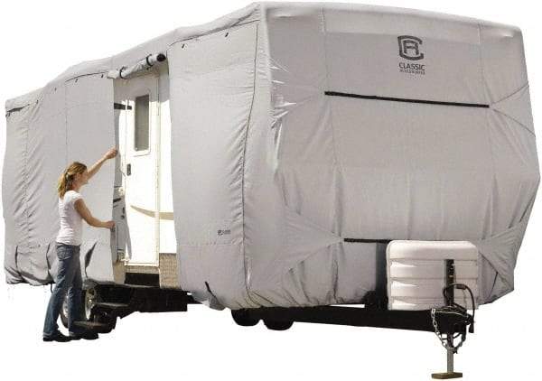 Classic Accessories - Polyester RV Protective Cover - 20 to 22' Long x 118" High, Gray - Makers Industrial Supply