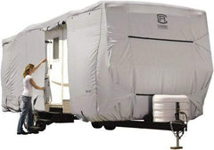 Classic Accessories - Polyester RV Protective Cover - 20' Long x 118" High, Gray - Makers Industrial Supply