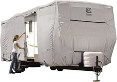 Classic Accessories - Polyester RV Protective Cover - 22 to 24' Long x 118" High, Gray - Makers Industrial Supply