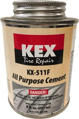 KEX Tire Repair - 8 oz. Can Cement - For Tires & Wheels - Makers Industrial Supply