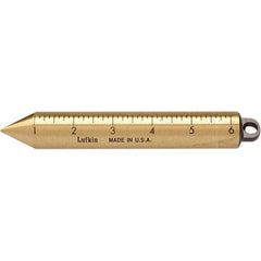 Lufkin - Plumb Bobs Weight (oz.): 20.00 Material: Brass - Makers Industrial Supply