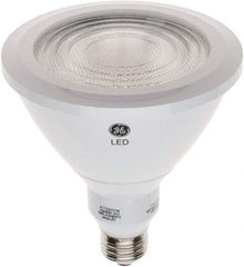 GE Lighting - 18 Watt LED Flood/Spot Medium Screw Lamp - 3,000°K Color Temp, 1,550 Lumens, 120 Volts, Dimmable, PAR38, 25,000 hr Avg Life - Makers Industrial Supply