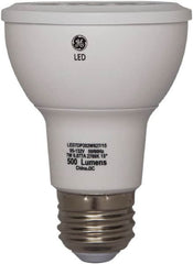 GE Lighting - 7 Watt LED Flood/Spot Medium Screw Lamp - 3,000°K Color Temp, 520 Lumens, 120 Volts, Dimmable, PAR20, 25,000 hr Avg Life - Makers Industrial Supply