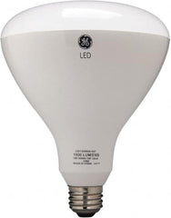 GE Lighting - 13 Watt LED Flood/Spot Medium Screw Lamp - 2,700°K Color Temp, 1,070 Lumens, 120 Volts, Dimmable, BR40, 25,000 hr Avg Life - Makers Industrial Supply