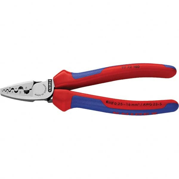 Knipex - Crimpers Type: Crimping Pliers Style: Crimping Pliers for End Sleeves (Ferrules) - Makers Industrial Supply