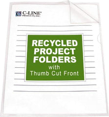 C-LINE - 8-1/2 x 11", Letter Size, Clear, Project Folder - Makers Industrial Supply