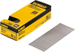 DeWALT - 18 Gauge 1-3/4" Long Brad Nails for Power Nailers - Steel, Bright Finish, Smooth Shank, Straight Stick Collation, Brad Head, Chisel Point - Makers Industrial Supply