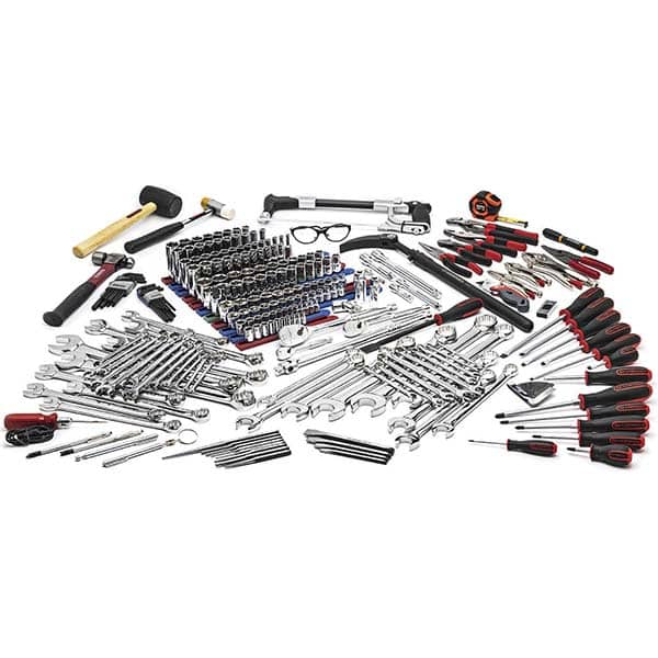 Combination Hand Tool Set: 257 Pc, Mechanic's Tool Set Comes in Box