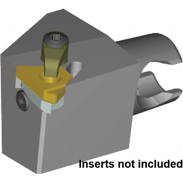 Kennametal - Insert Style LT16ER, 25mm Head Length, Left Hand Cut, External Modular Threading Cutting Unit Head - System Size KM20, 17mm Center to Cutting Edge, Series LT Threading - Makers Industrial Supply