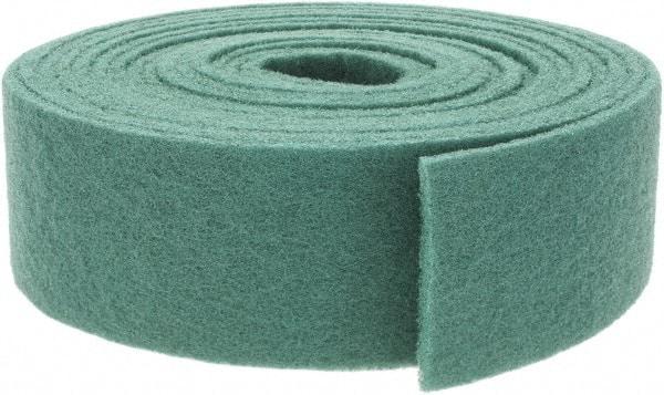 Brite Star - 30' Long x 4" Wide Nonwoven Roll - Fine Grade, Green, Aluminum Oxide - Makers Industrial Supply