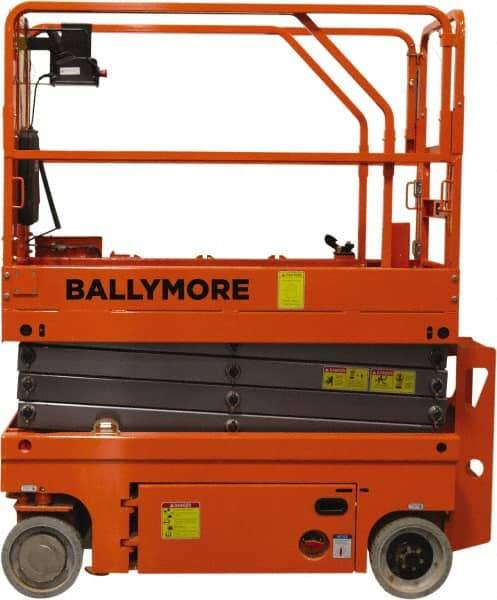 Ballymore - Cherry Pickers (Personal Lifts) Type: Drivable Scissor Lift Type of Power: (4) 6 Volt Battery - Makers Industrial Supply