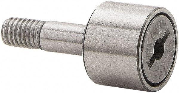 Accurate Bushing - 2" Roller Diam x 1-1/4" Width, 7/8" Stud Diam x 2" Length, Stud Cam Follower - Stainless Steel, 1" Thread Length, 7/8-14 Thread, 3-1/4" OAL, 5,660 Lb Dynamic Cap - Makers Industrial Supply