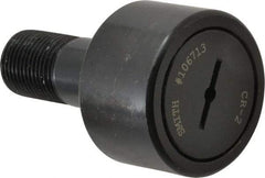 Accurate Bushing - 2" Roller Diam x 1-1/4" Width, 7/8" Stud Diam x 2" Length, Stud Cam Follower - Steel, 1" Thread Length, 7/8-14 Thread, 3-1/4" OAL, 10,370 Lb Dynamic Cap, 10,700 Lb Static Cap - Makers Industrial Supply