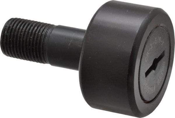 Accurate Bushing - 1-5/8" Roller Diam x 7/8" Width, 5/8" Stud Diam x 1-1/2" Length, Stud Cam Follower - Steel, 3/4" Thread Length, 5/8-18 Thread, 2-3/8" OAL, 5,560 Lb Dynamic Cap, 5,730 Lb Static Cap - Makers Industrial Supply