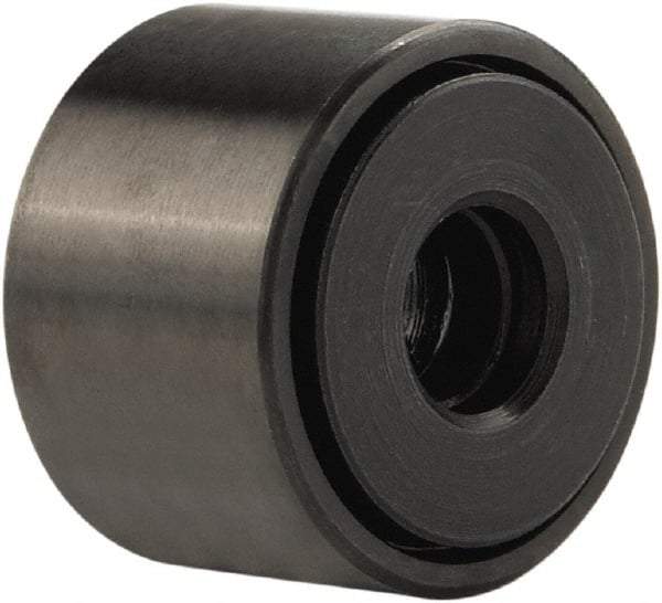 Accurate Bushing - 5/8" Bore, 2" Roller Diam x 1-1/4" Roller Width, Stainless Steel Yoke Cam Follower - 5,660 Lb Dynamic Load Capacity, 1-5/16" Overall Width - Makers Industrial Supply