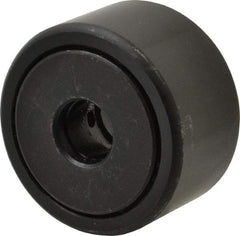 Accurate Bushing - 1/2" Bore, 1-3/4" Roller Diam x 1" Roller Width, Steel Yoke Cam Follower - 7,870 Lb Dynamic Load Capacity, 1-1/16" Overall Width - Makers Industrial Supply