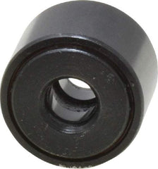 Accurate Bushing - 1/4" Bore, 3/4" Roller Diam x 1/2" Roller Width, Steel Yoke Cam Follower - 2,140 Lb Dynamic Load Capacity, 9/16" Overall Width - Makers Industrial Supply