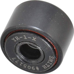 Accurate Bushing - 5/16" Bore, 1" Roller Diam x 5/8" Roller Width, Steel Yoke Cam Follower - 3,030 Lb Dynamic Load Capacity, 11/16" Overall Width - Makers Industrial Supply