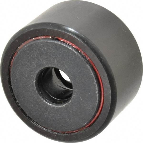 Accurate Bushing - 1/2" Bore, 1-3/4" Roller Diam x 1" Roller Width, Steel Yoke Cam Follower - 7,870 Lb Dynamic Load Capacity, 1-1/16" Overall Width - Makers Industrial Supply