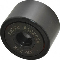 Accurate Bushing - 5/8" Bore, 2" Roller Diam x 1-1/4" Roller Width, Steel Yoke Cam Follower - 10,370 Lb Dynamic Load Capacity, 1-5/16" Overall Width - Makers Industrial Supply