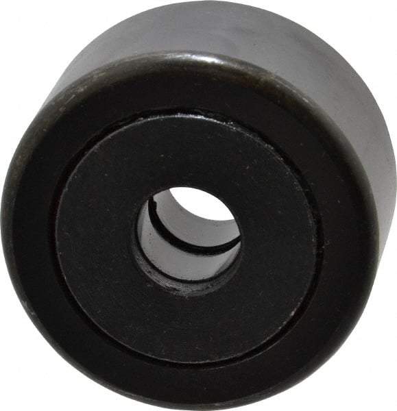 Accurate Bushing - 5/8" Bore, 2-1/4" Roller Diam x 1-1/4" Roller Width, Steel Yoke Cam Follower - 10,370 Lb Dynamic Load Capacity, 1-5/16" Overall Width - Makers Industrial Supply