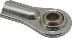 Alinabal - 3/8" ID, Female Spherical Rod End - 3/8-24 LH, Carbon Steel with Steel Raceway - Makers Industrial Supply