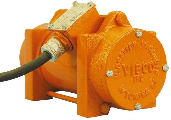 Vibco - 3 Phase, 0.2 Amp, 230 Volt, 8-3/16" Long, Electric Vibrators - 75 to 150 Lbs. Force, 63 Decibels - Makers Industrial Supply