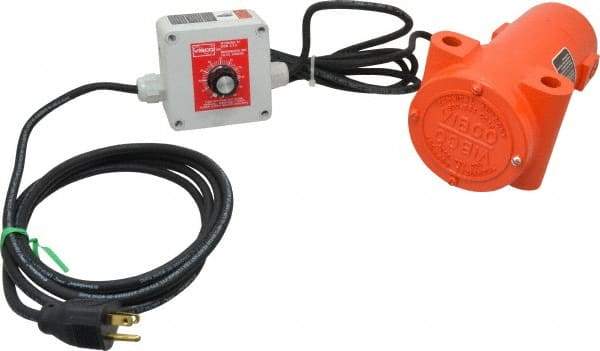 Vibco - 1 Phase, 2.6 Amp, 115 Volt, 8-3/16" Long, Electric Vibrators - 0 to 200 Lbs. Force, 70 Decibels - Makers Industrial Supply