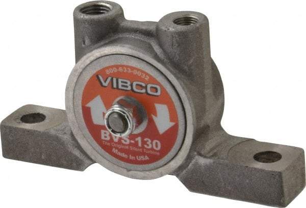 Vibco - 75 Lb. Force, 5-1/2 Cubic Feet per Minute, 10,500 RPM, 67 Decibel, Pneumatic Vibrator - 4-7/8" Long x 1-7/8" Wide x 2-3/4" High, 1/8 Port Inlet, 1/4 Port Outlet - Makers Industrial Supply