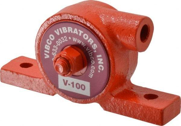 Vibco - 55 Lb. Force, 6 Cubic Feet per Minute, 24,000 RPM, 75 Decibel, Pneumatic Vibrator - 3-7/8" Long x 3/4" Wide x 2" High, 1/8 Port Inlet, 1/8 Port Outlet - Makers Industrial Supply