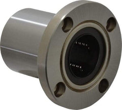 Value Collection - 1-1/4" ID, Round Flanged Single Linear Bearing - 2" OD - Makers Industrial Supply