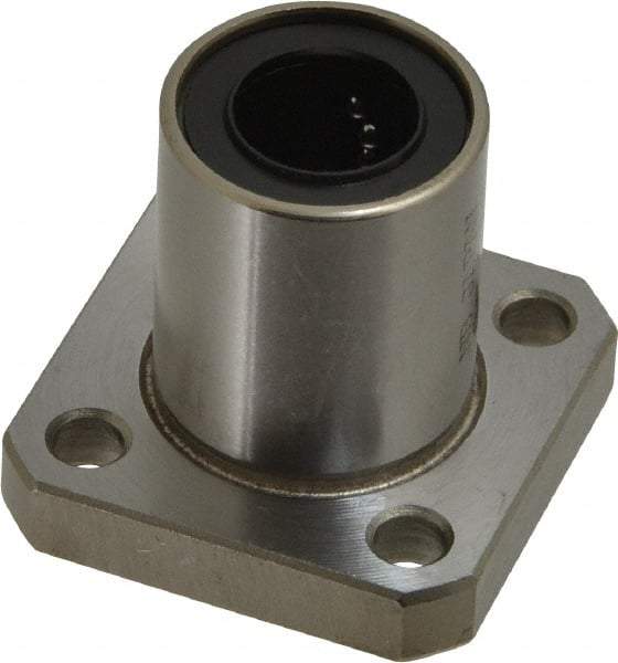 Value Collection - 1/2" ID, Square Flanged Single Linear Bearing - 7/8" OD - Makers Industrial Supply