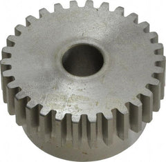 Boston Gear - 16 Pitch, 1-7/8" Pitch Diam, 30 Tooth Spur Gear - 1/2" Face Width, 1/2" Bore Diam, 1.58" Hub Diam, 14.5° Pressure Angle, Steel - Makers Industrial Supply