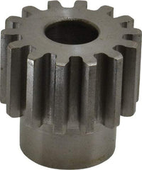 Boston Gear - 12 Pitch, 1.167" Pitch Diam, 14 Tooth Spur Gear - 3/4" Face Width, 1/2" Bore Diam, 0.92" Hub Diam, 14.5° Pressure Angle, Steel - Makers Industrial Supply