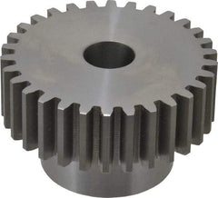 Boston Gear - 10 Pitch, 3" Pitch Diam, 30 Tooth Spur Gear - 1" Face Width, 3/4" Bore Diam, 2.02" Hub Diam, 14.5° Pressure Angle, Steel - Makers Industrial Supply