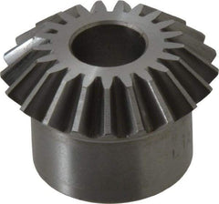 Boston Gear - 12 Pitch, 1-3/4" Pitch Diam, 21 Tooth Miter Gear - 0.4" Face Width, 5/8" Bore Diam, 1.38" Hub Diam, 20° Pressure Angle, Steel - Makers Industrial Supply