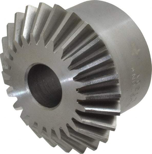 Boston Gear - 10 Pitch, 2-1/2" Pitch Diam, 25 Tooth Miter Gear - 0.56" Face Width, 3/4" Bore Diam, 2" Hub Diam, 20° Pressure Angle, Steel - Makers Industrial Supply