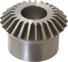 Boston Gear - 10 Pitch, 2-1/2" Pitch Diam, 25 Tooth Miter Gear - 0.56" Face Width, 1" Bore Diam, 2" Hub Diam, 20° Pressure Angle, Steel - Makers Industrial Supply