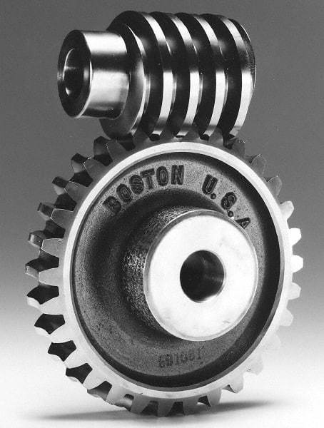 Boston Gear - 12 Pitch, 6.667" Pitch Diam, 80 Tooth Worm Gear - 5/8" Bore Diam, 14.5° Pressure Angle, Bronze - Makers Industrial Supply